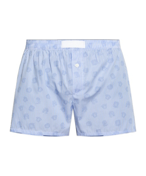 Versace Medusa Head-motif Boxers In Blue