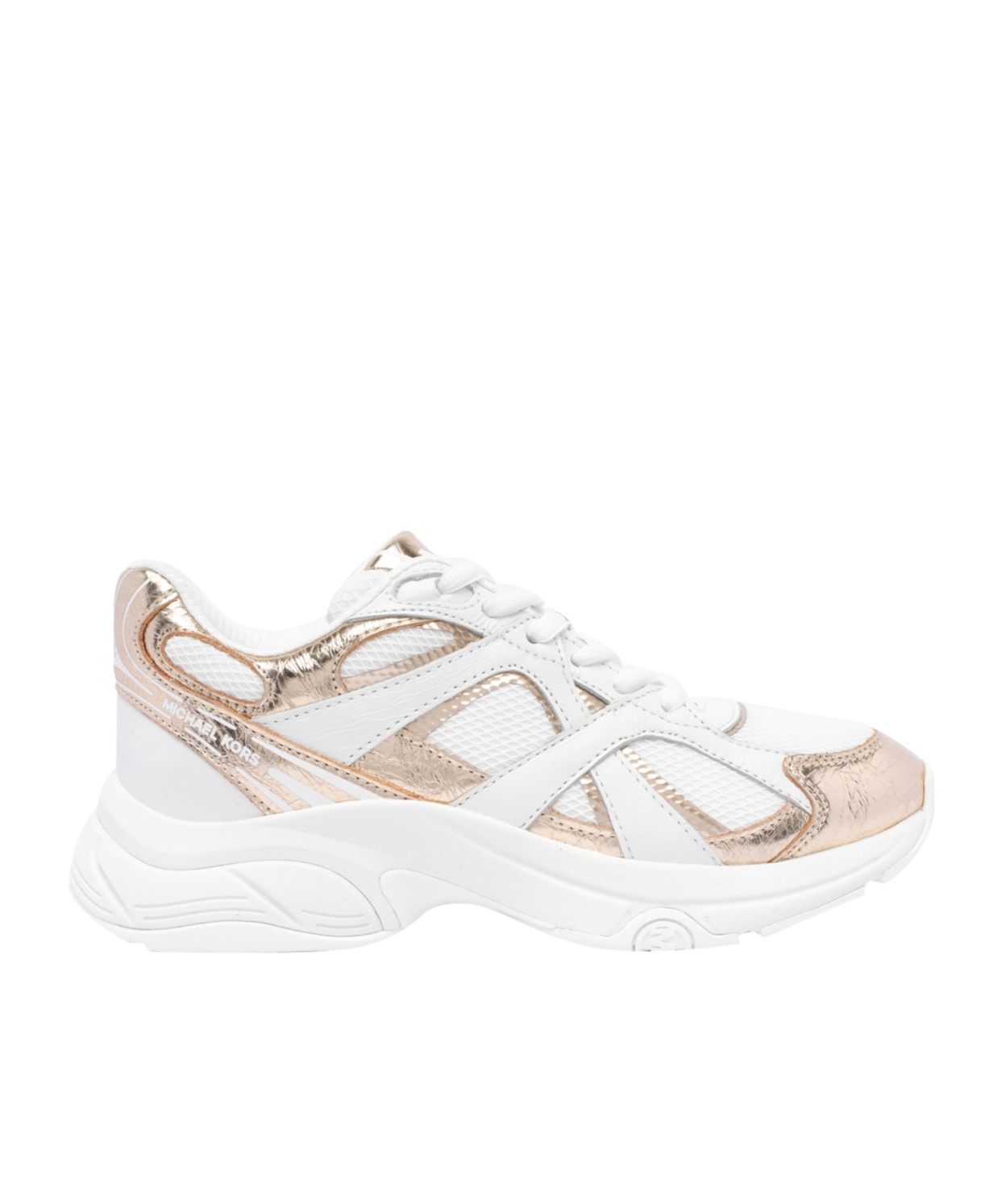 Michael Michael Kors Round-head Sneakers In White