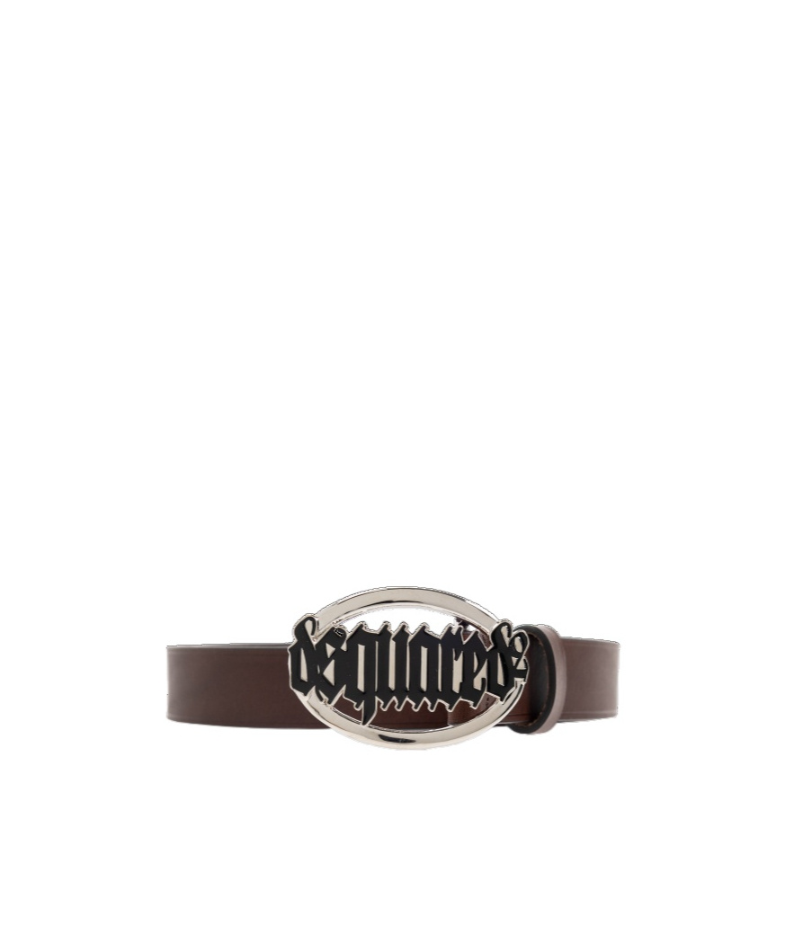 Dsquared2 Logo-buckle Belt In Black