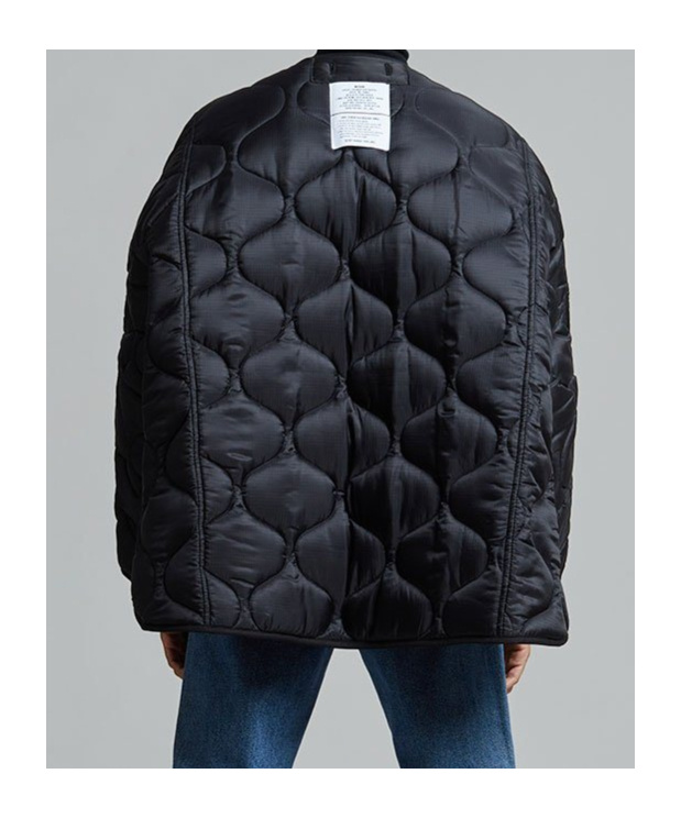 THE FRANKIE SHOP TEDDY QUILTED JACKET - BLACK