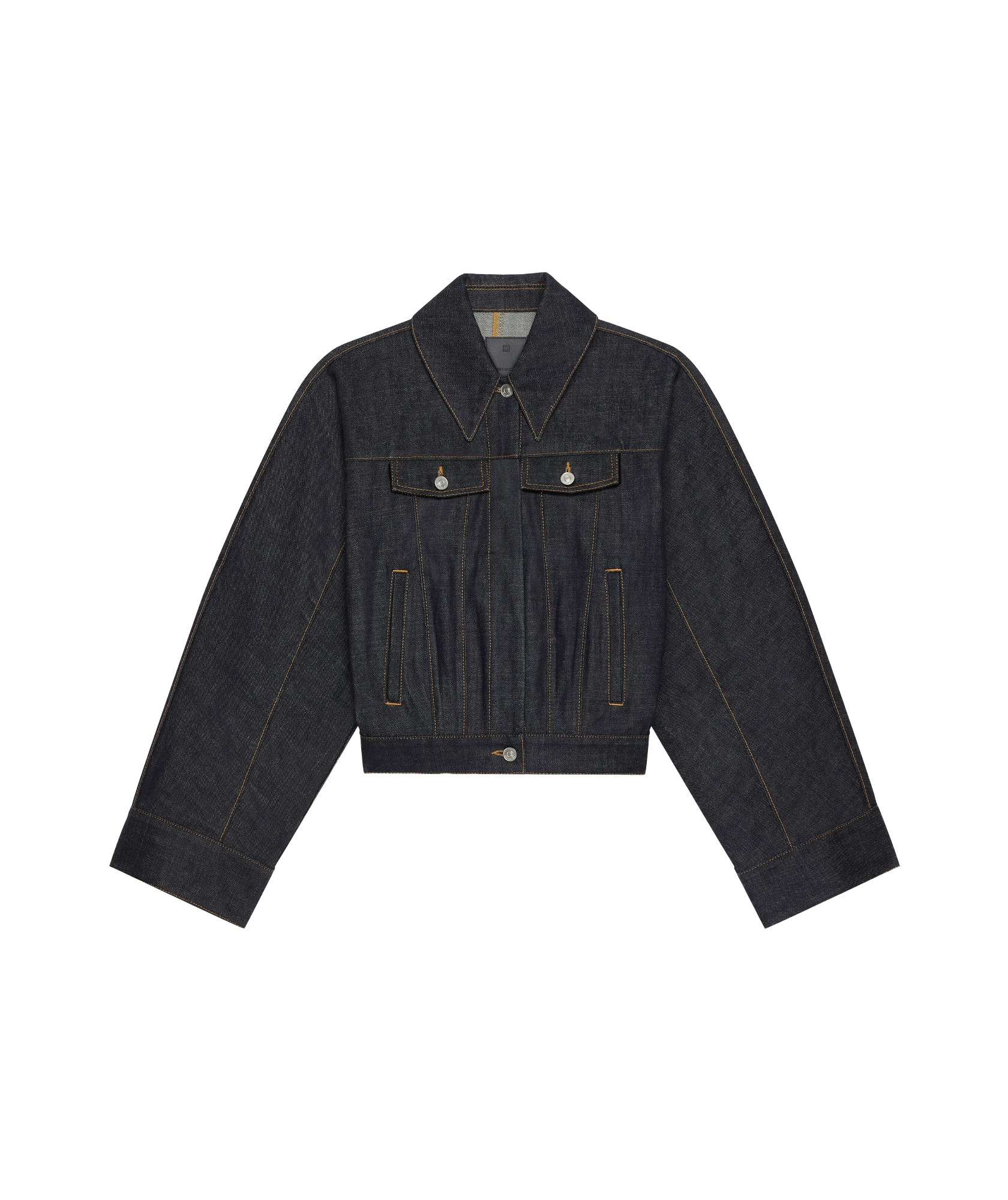 Givenchy Logo-embroidered Denim Jacket In Blue