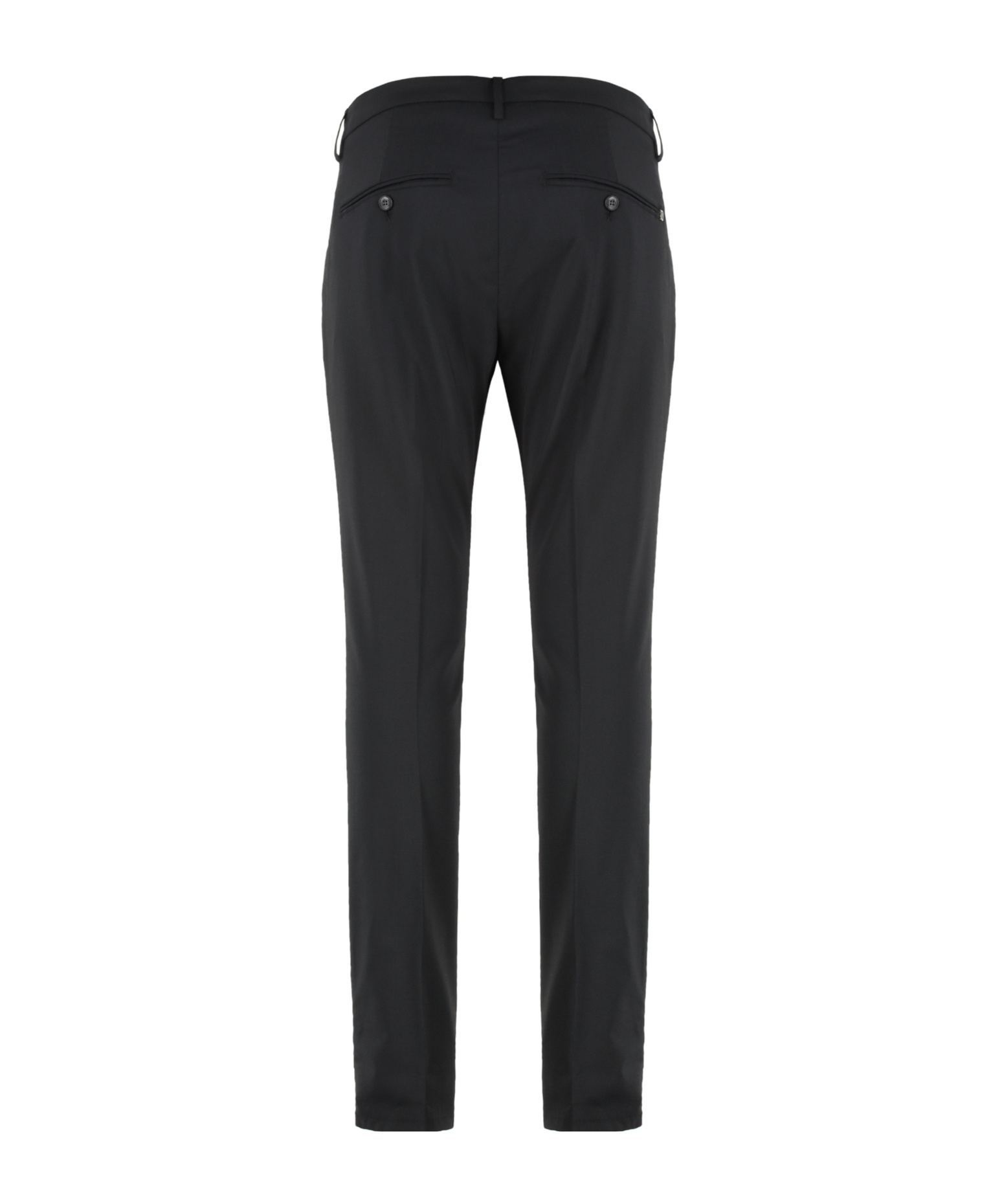 Dondup Gaubert Virgin Wool Trousers In Black