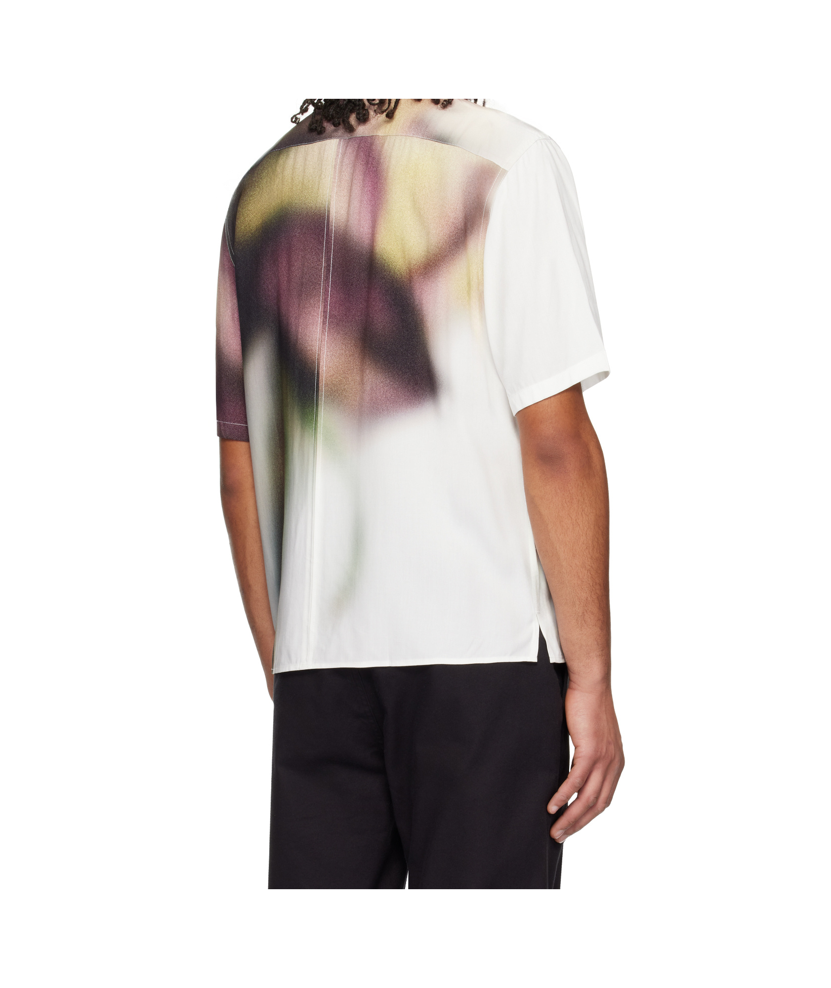 Rag & Bone Dalton Rose Short Sleeve Button-up Shirt In Multicolor