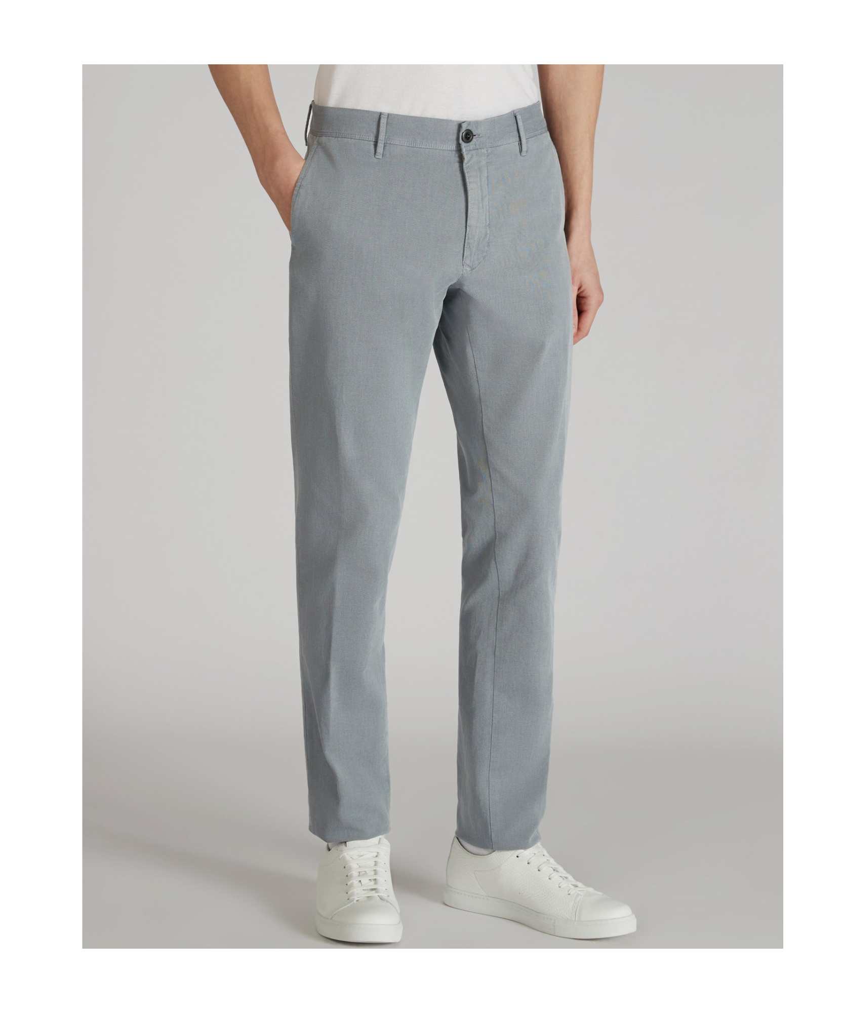 Incotex Belt-loop Casual Pants In Gray