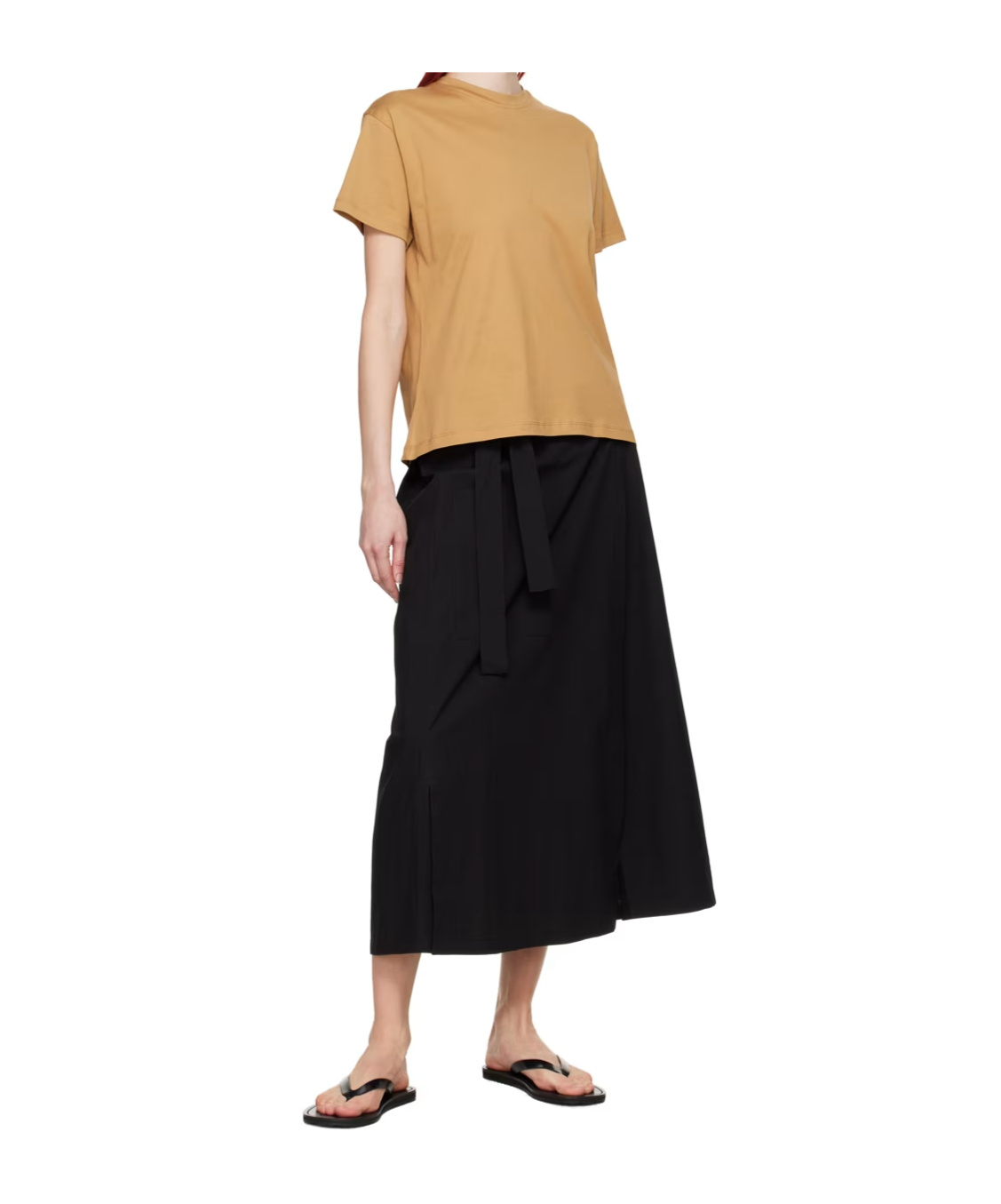 Studio Nicholson Item O-neck Short-sleeved T-shirt In Nude