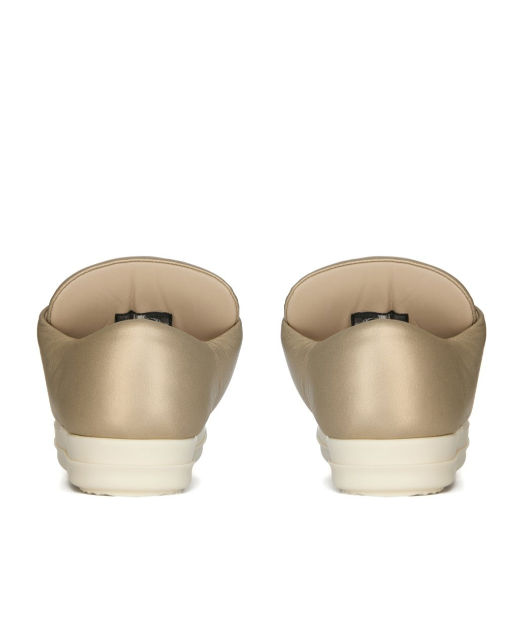 Rick Owens Lace-up Low-top Sneakers In Gold/opalescent/opalescent