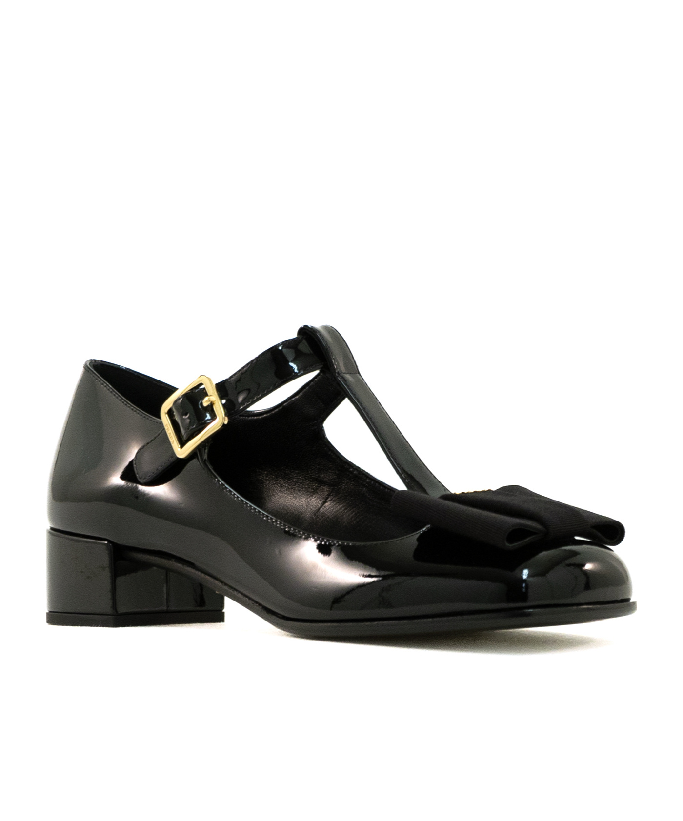 Prada Mary Jane High Heels In Black