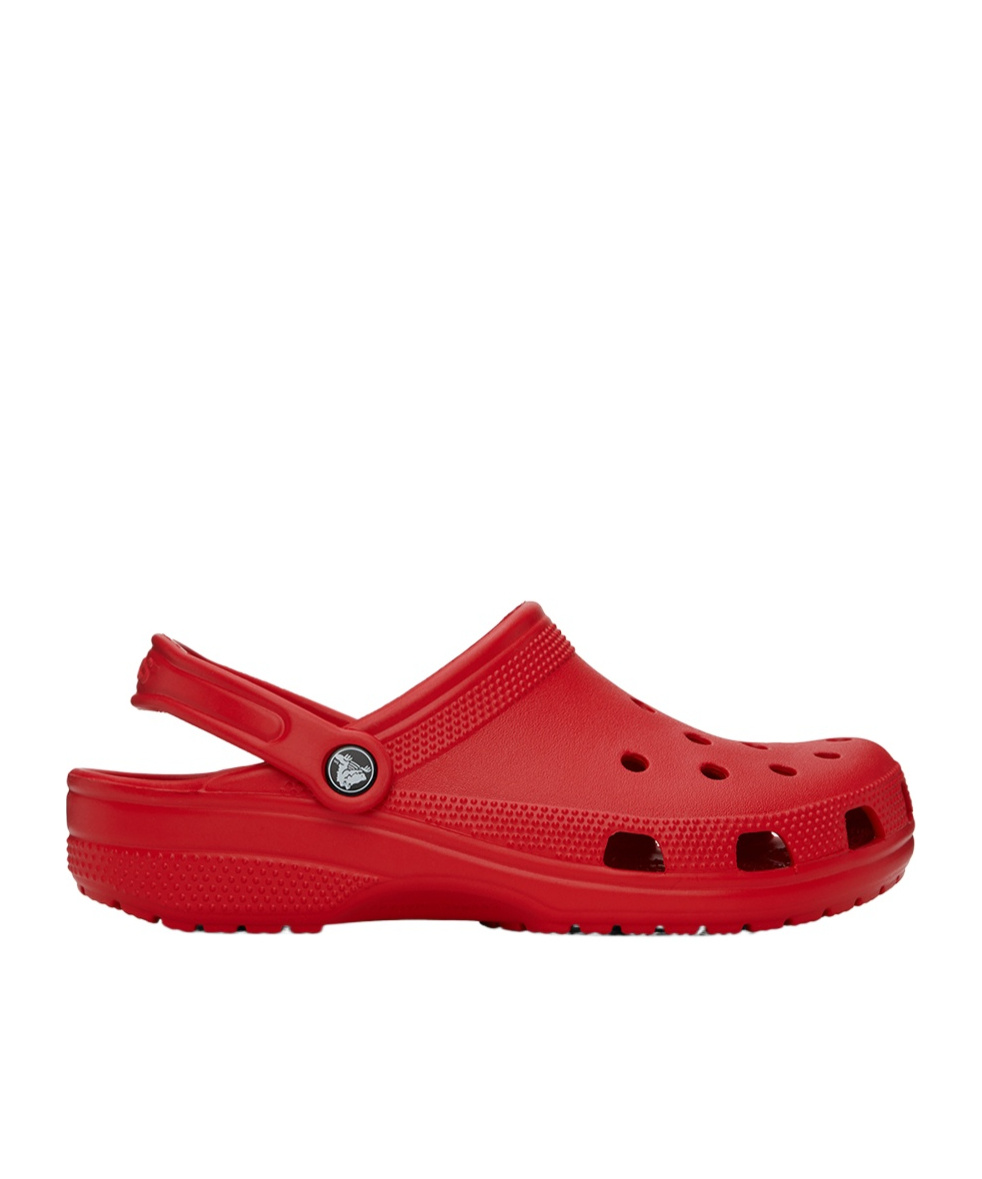 Crocs Logo Embossed Sandals In Red