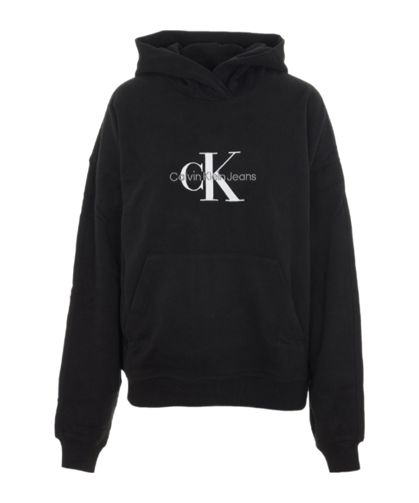 Shop Calvin Klein Long-sleeved Sweater In Black