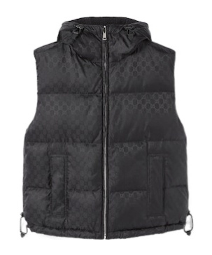 Gucci Reversible Wool Bouclé Gilet In Blue