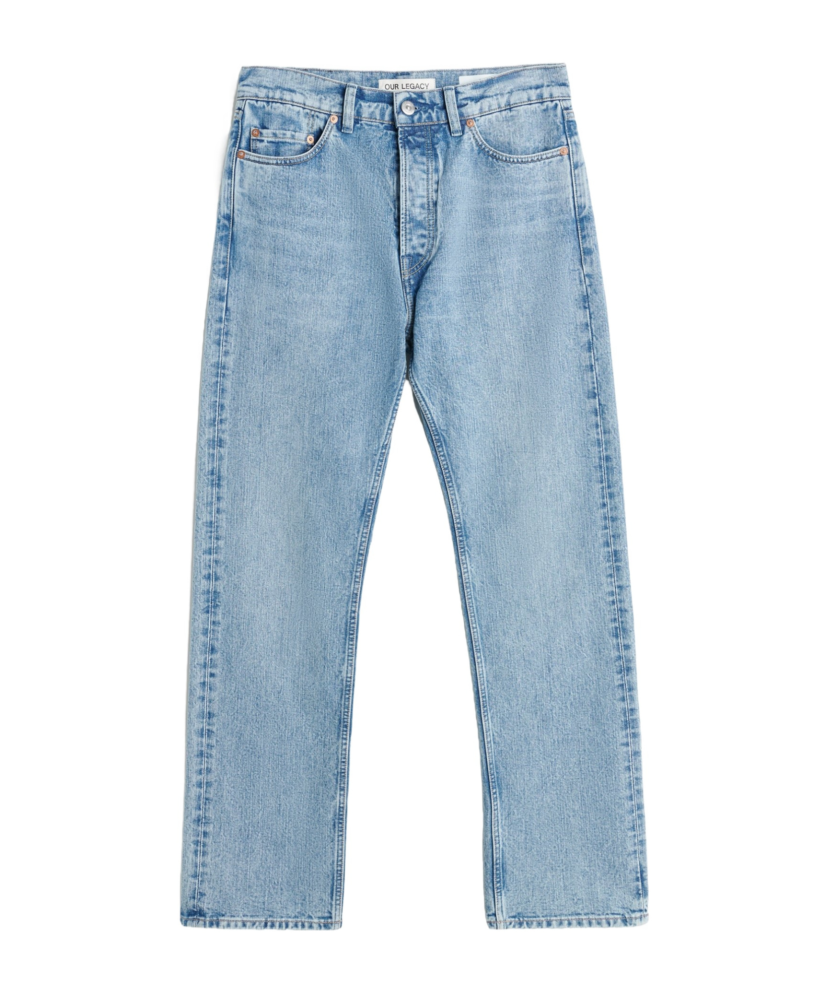 Our Legacy First Cut Left Hand Twill Jeans In Blue