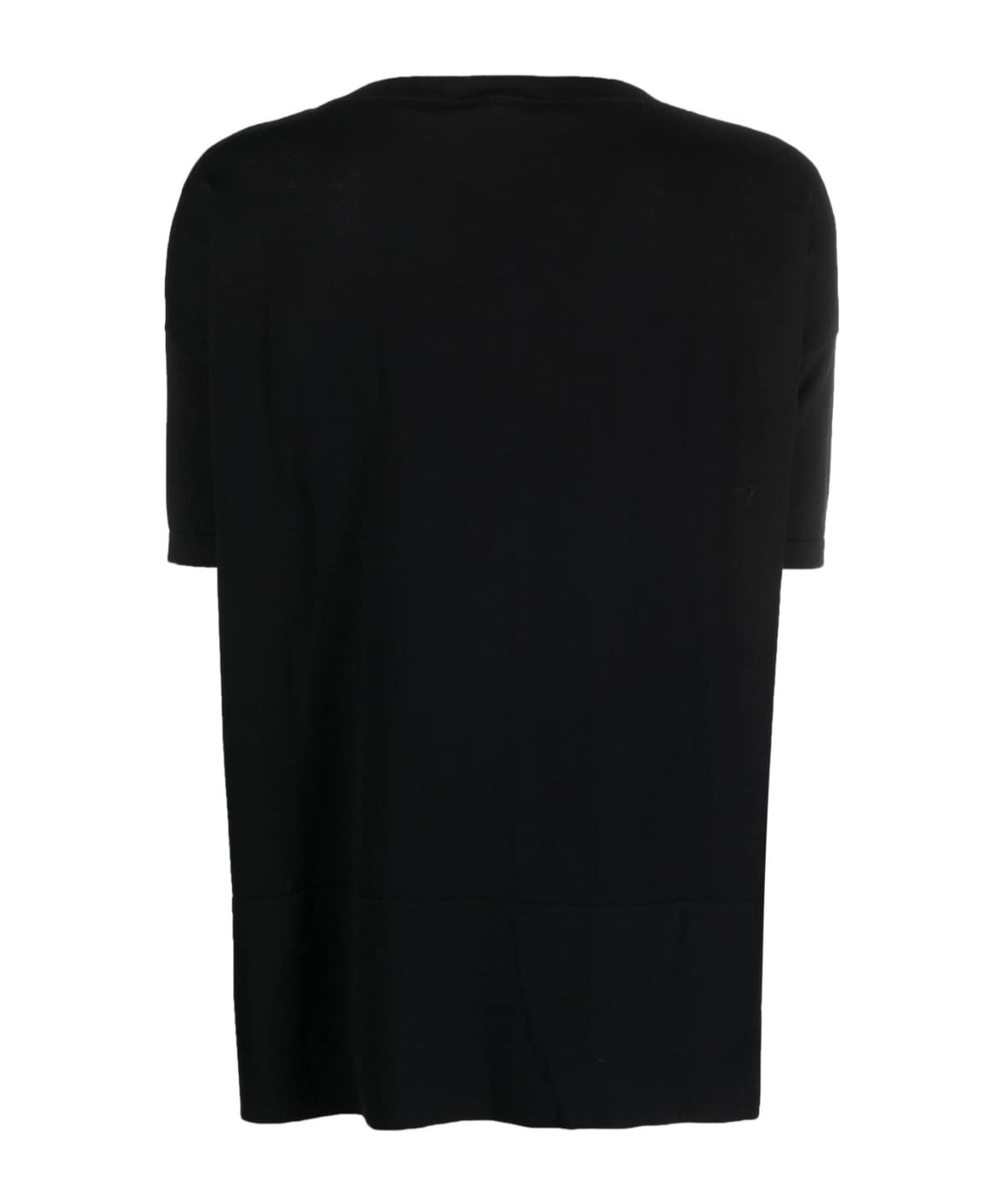 Snobby Sheep Short-sleeved Cotton T-shirt In Black