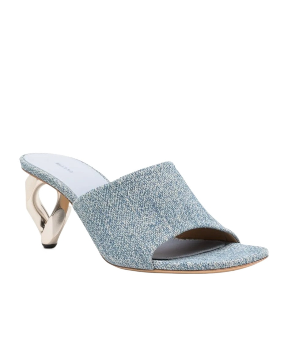 Jw Anderson Round Toe High Heel Sandals In Gray