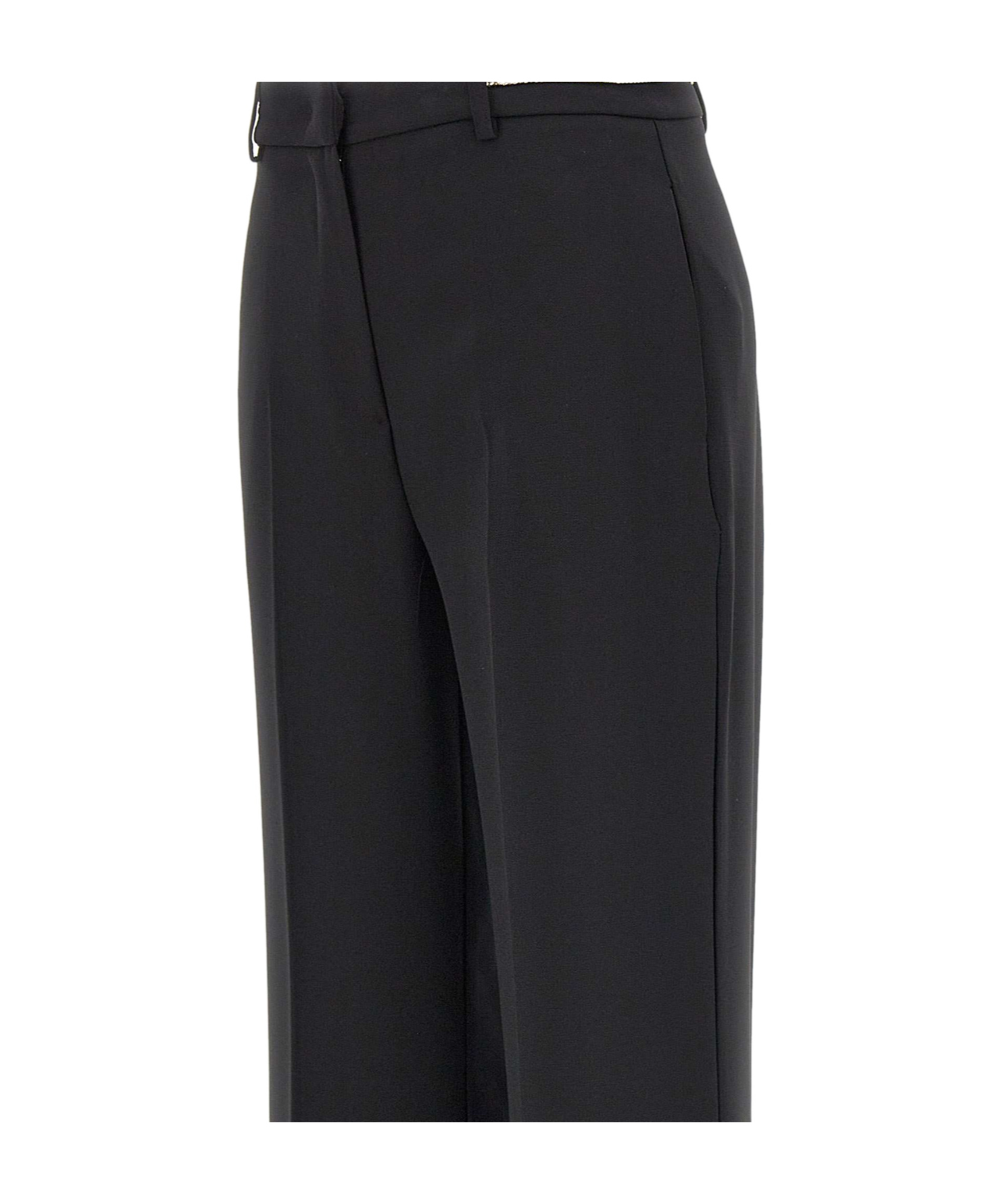 Kaos Chain-trimmed Trousers In Black