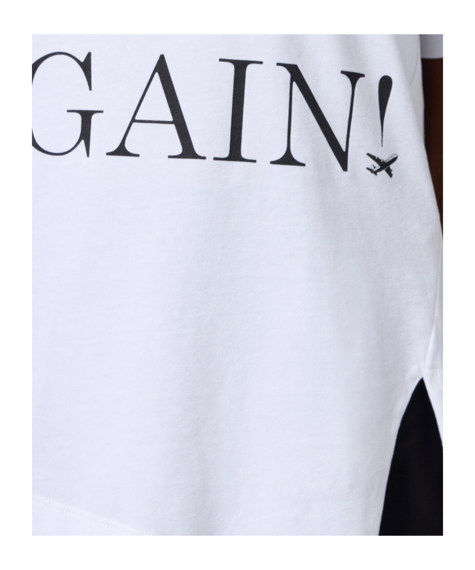 Elisabetta Franchi Lettering Cotton T-shirt In White