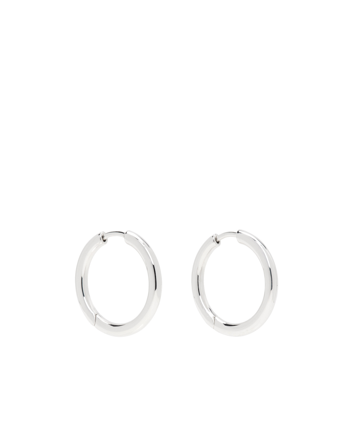 Tom Wood Hoop Earrings In Silver
