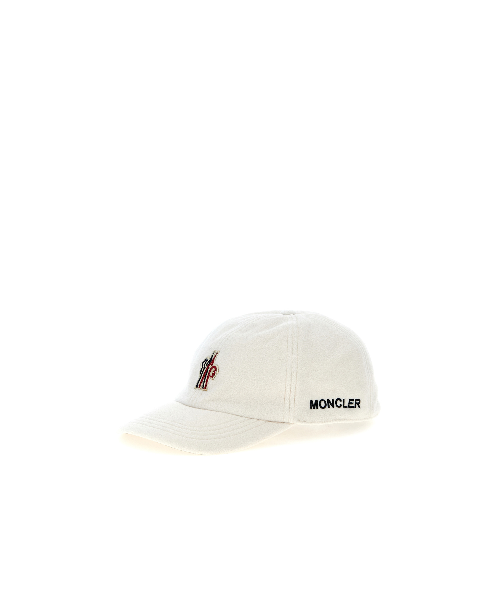 Moncler Logo Hat In White