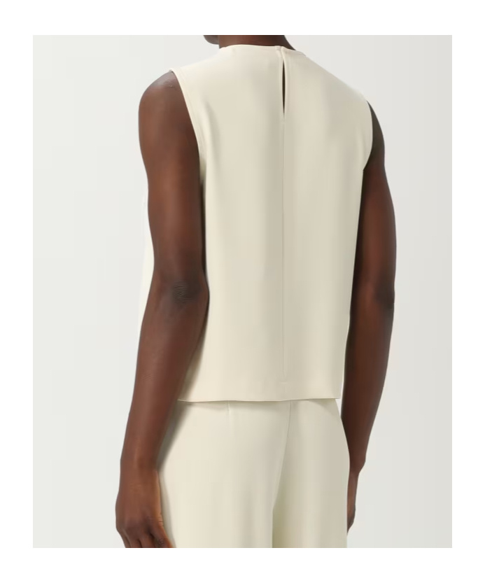 Kaos Fringe-detail Sleeveless Top In Neutral