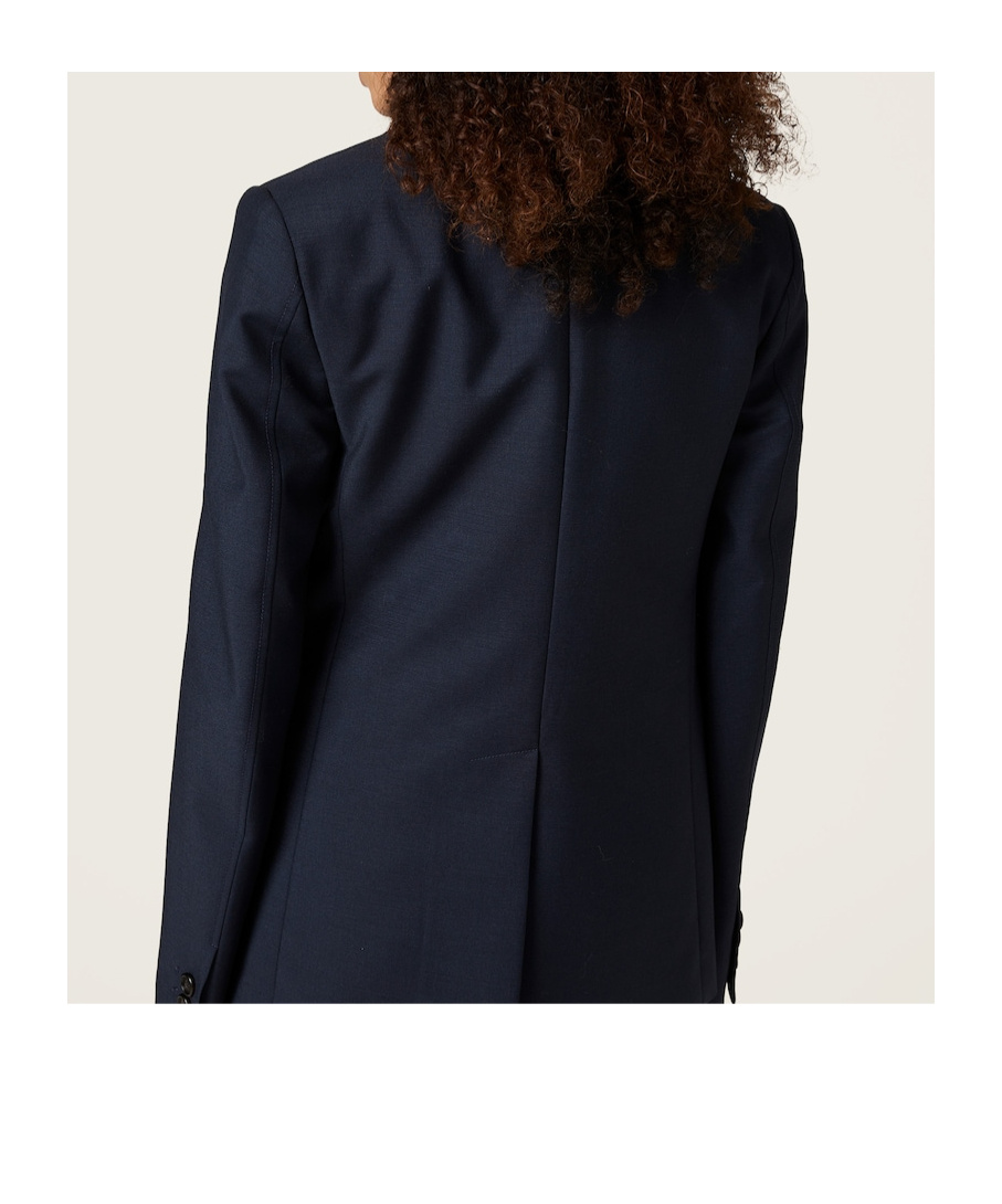 Miu Miu Single-breasted Wool Blazer In Black
