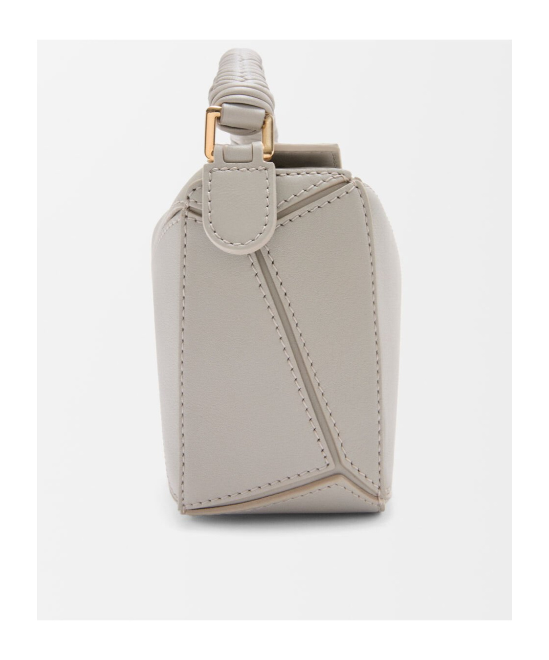 Loewe Mini Puzzle Shoulder Bag In Gray