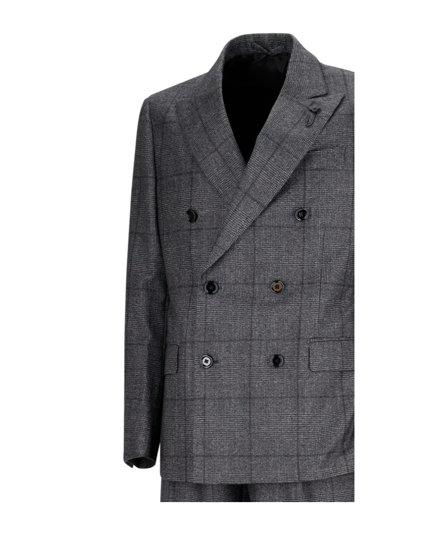 Lardini Long-sleeved Suit Two-piece In Gray