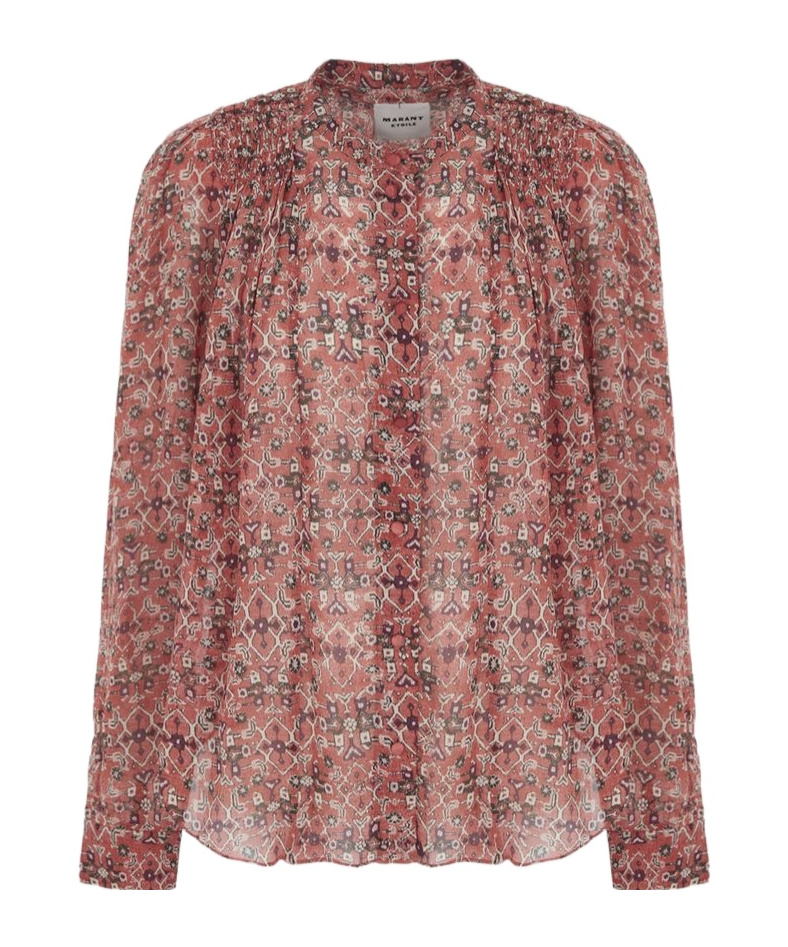Shop Isabel Marant Étoile Noeline Rust Blouse