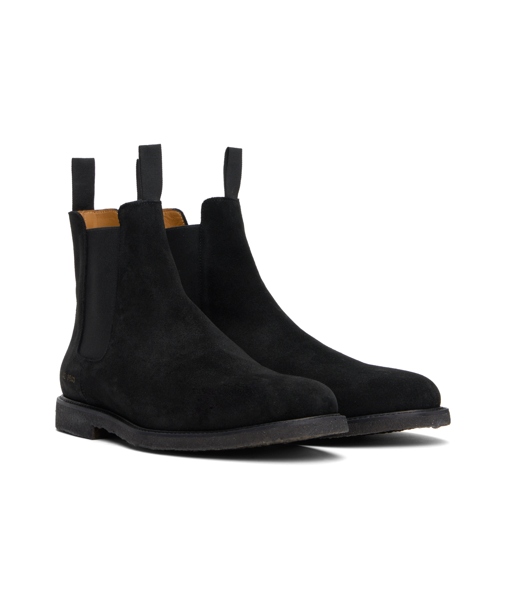 Common Projects Chelsea Classic Ankle Boots In Black Suede In Black