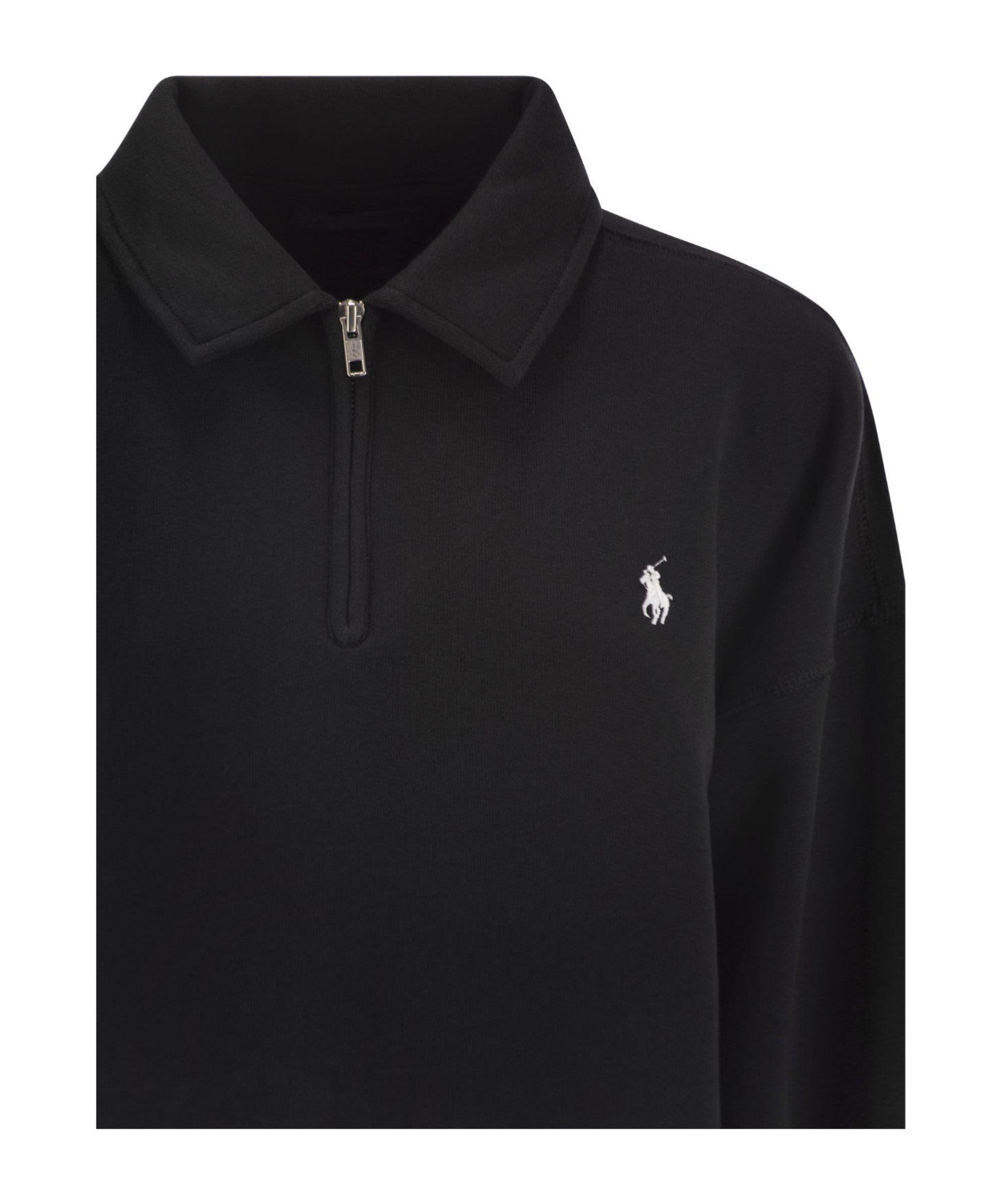 Polo Ralph Lauren Long Sleeve Sweatshirt In Black