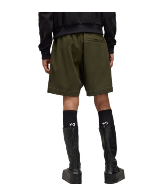 Y-3 Logo-print Jersey Shorts In Green