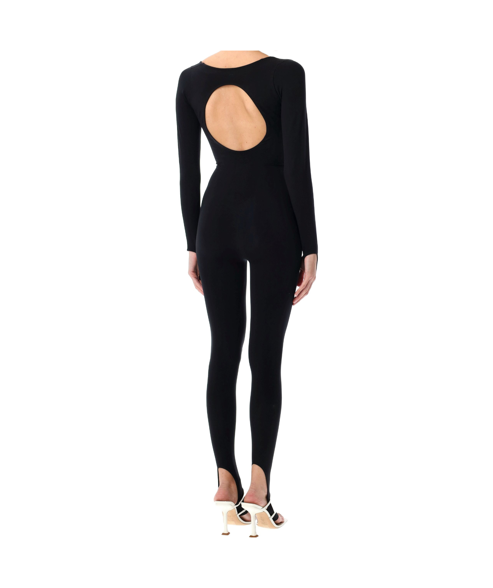 Andreädamo Andreādamo Sculpting Jersey Jumpsuit In Black