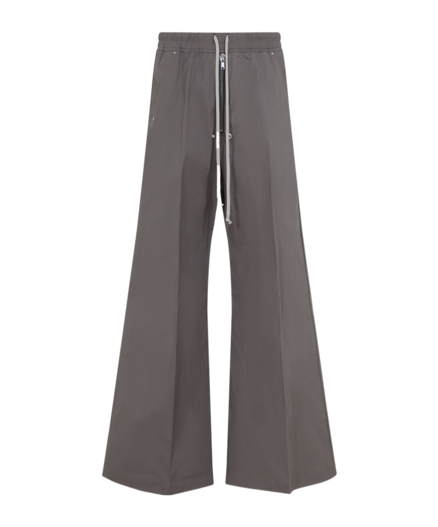 Rick Owens Wide-leg Pantsfit And Drawstring Closure In Black