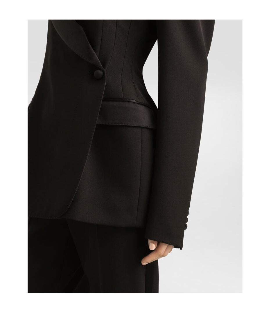 Dolce & Gabbana Double-breasted Blazer Peak Lapels In Black