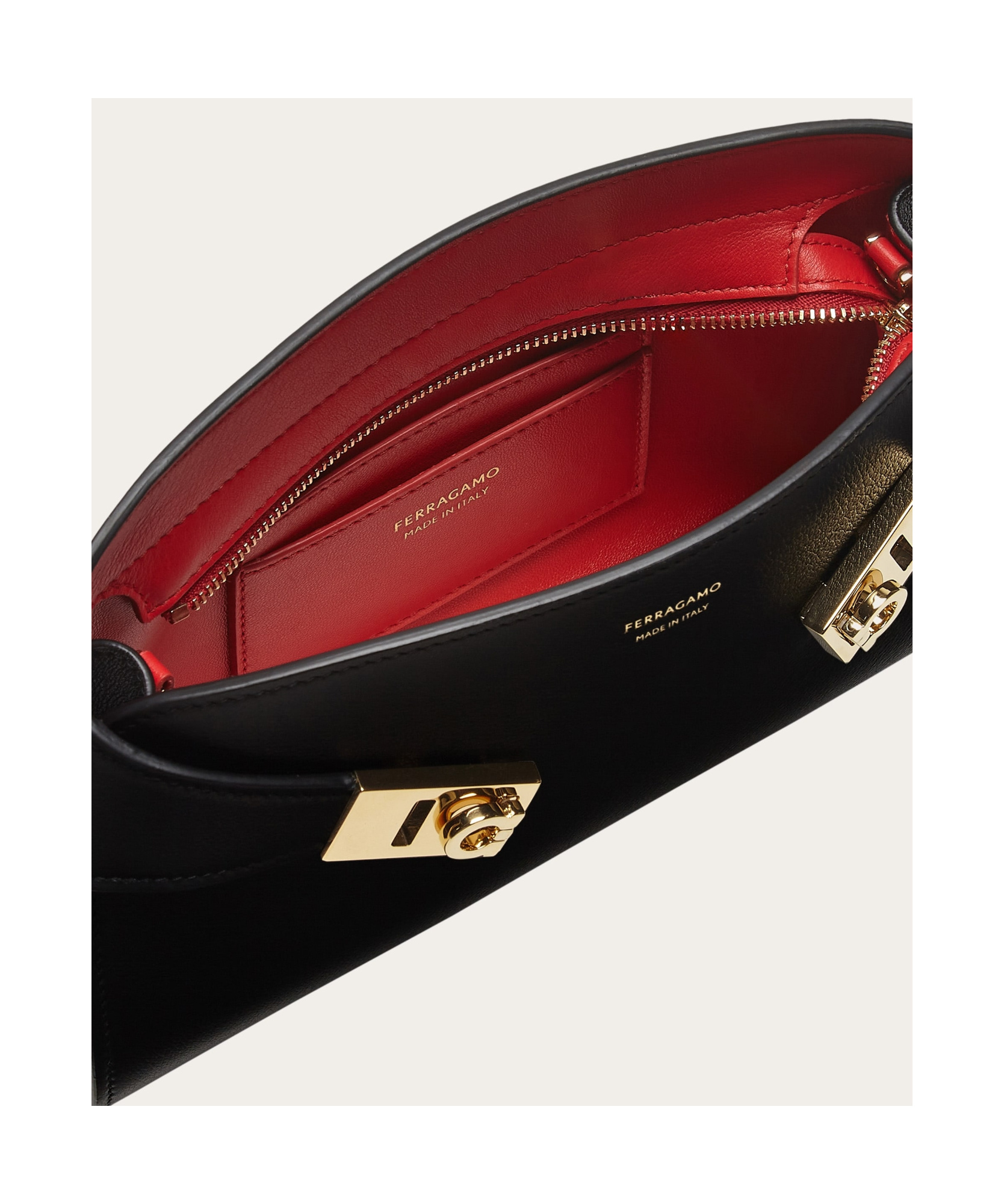 Shop Ferragamo Wide Shoulder Strap Shoulder Bag In Green
