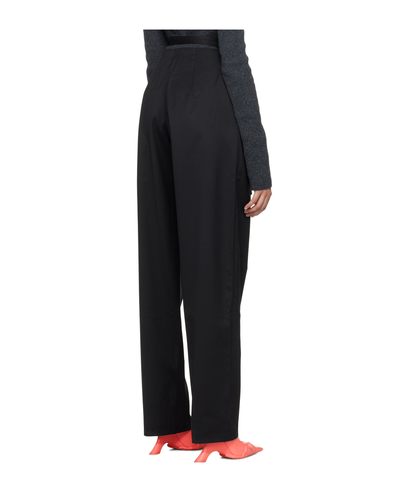 Jade Cropper Black Two-pocket Trousers In Blue
