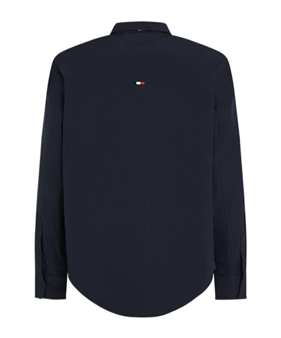 Shop Tommy Hilfiger Logo-print Padded Jacket In Black
