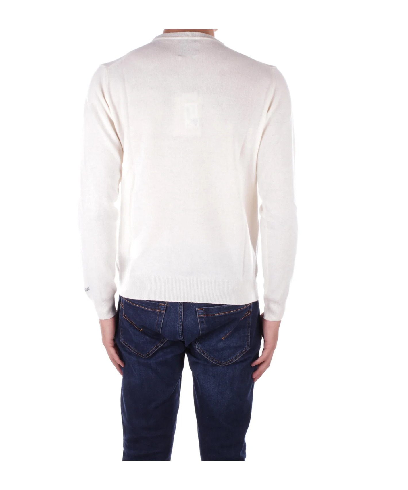 Woolrich Logo Embroidered Crewneck Jumper In Neutral