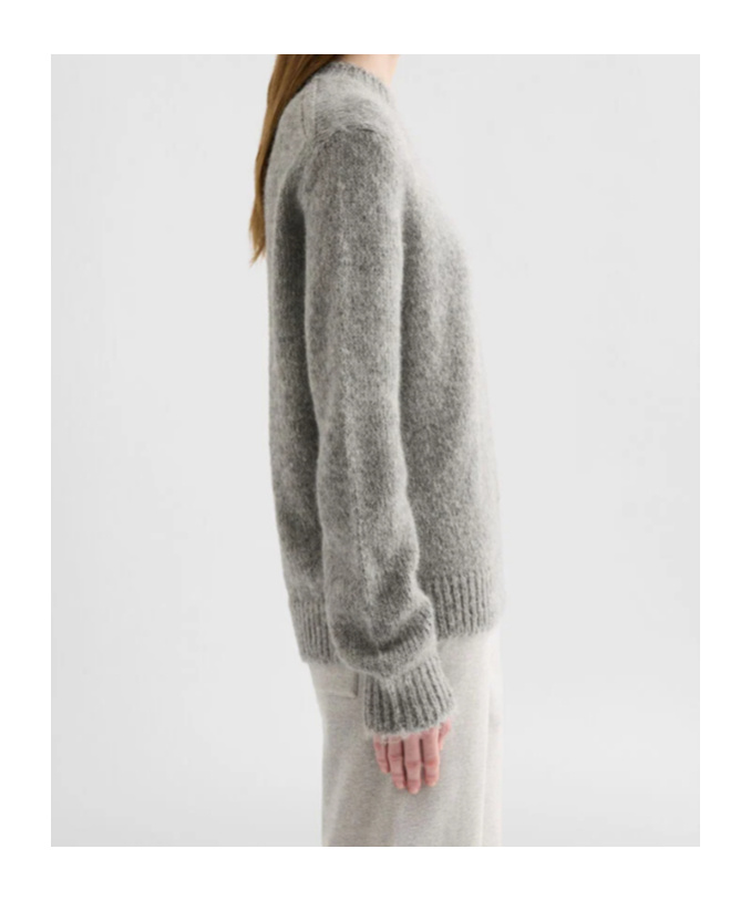 Jil Sander Oversized Alpaca And Wool-blend Sweater In Gray