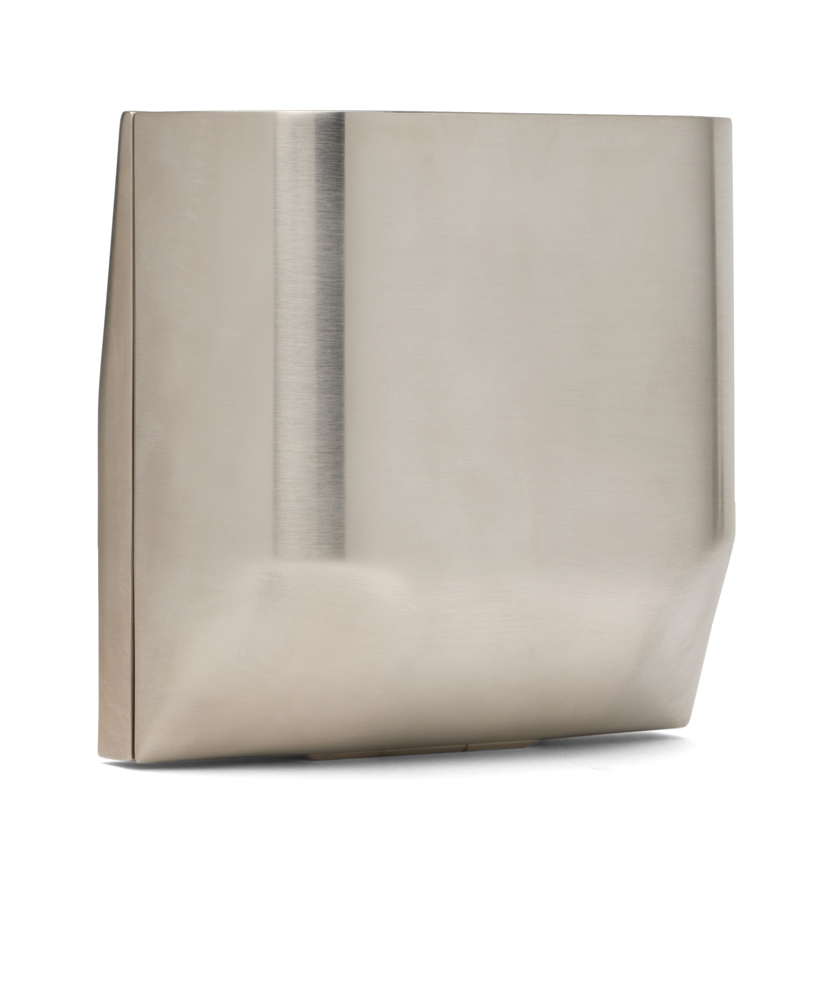 Rick Owens Silver Hollywood Prong Clutch In White