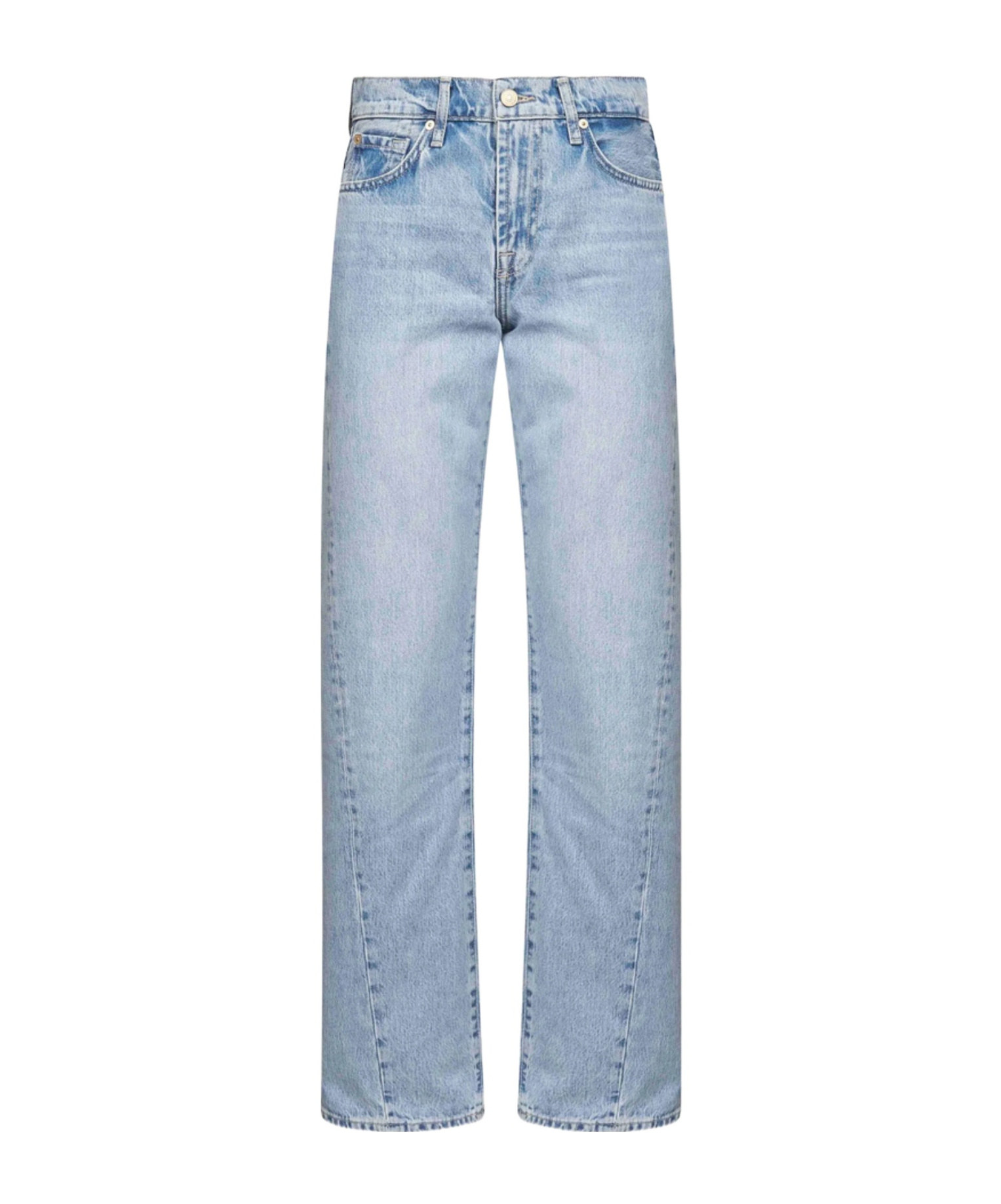 7 For All Mankind Straight-leg Jeans In Blue