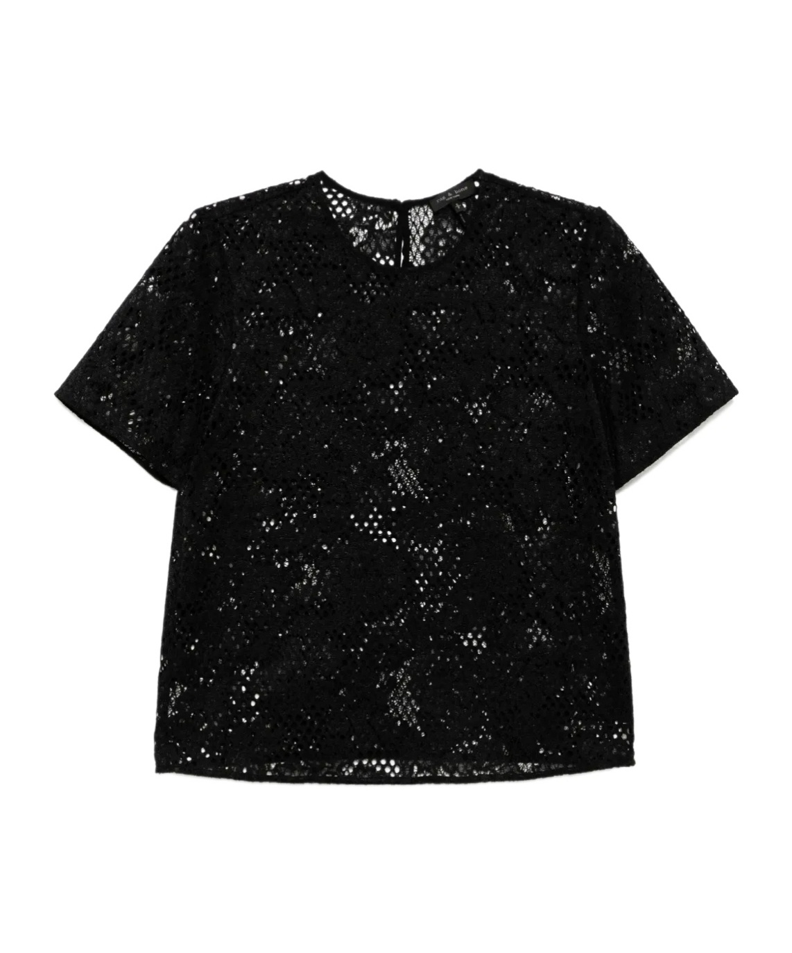 Rag & Bone Short-sleeved T-shirt In Black
