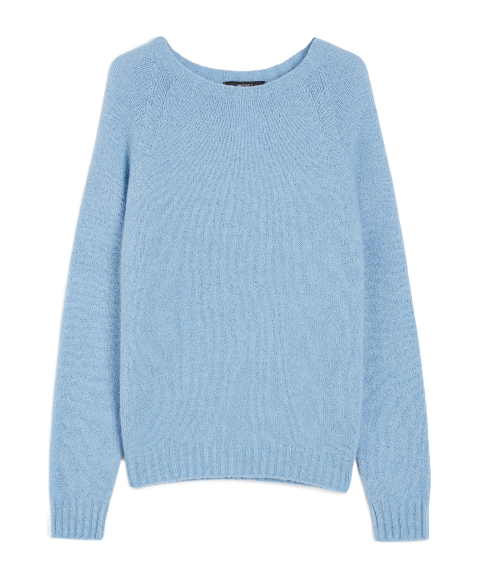 Max Mara Alpaca And Cotton Sweater In Blue