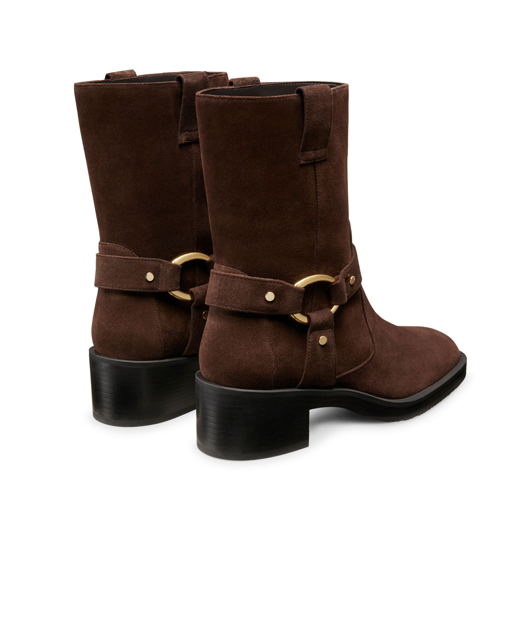 Stuart Weitzman Almond Shaped Short Boots In Brown