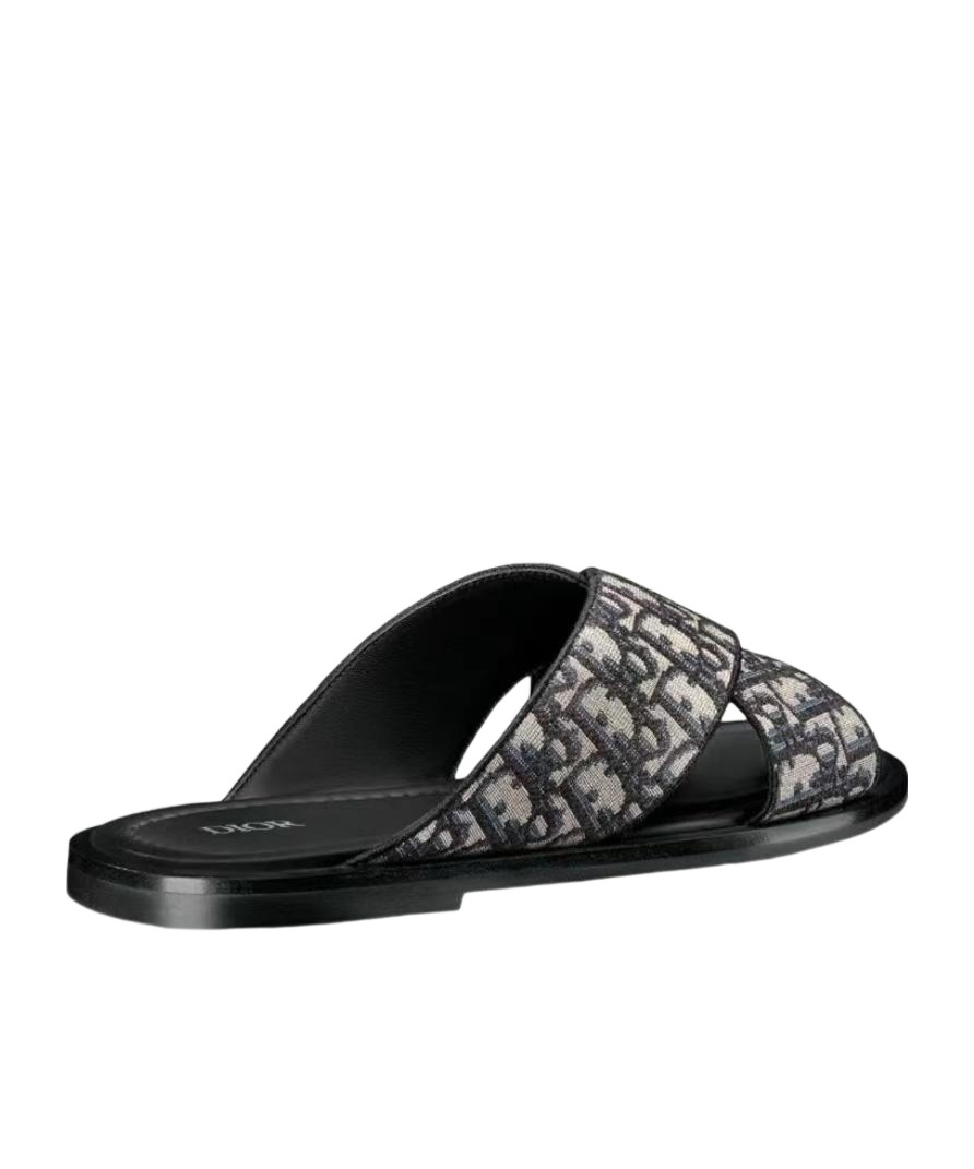 Dior Logo Slippers In Multi