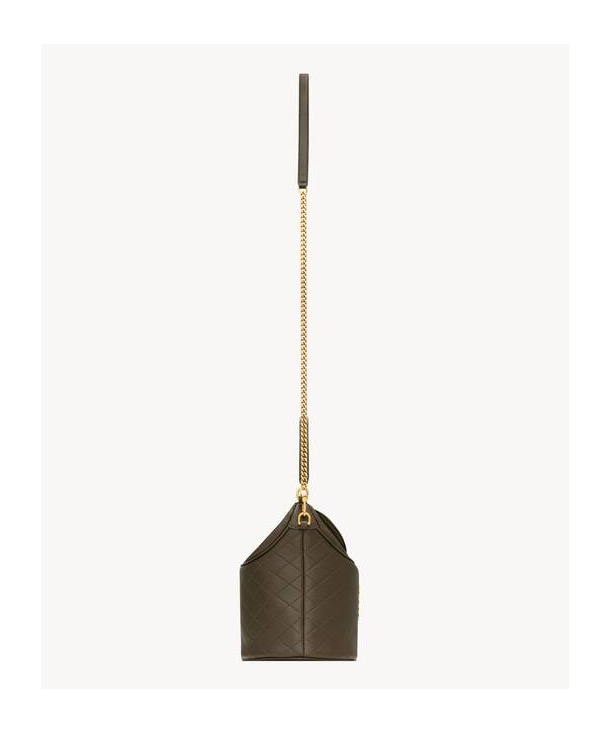 Saint Laurent Gaby Bucket Bag In Green