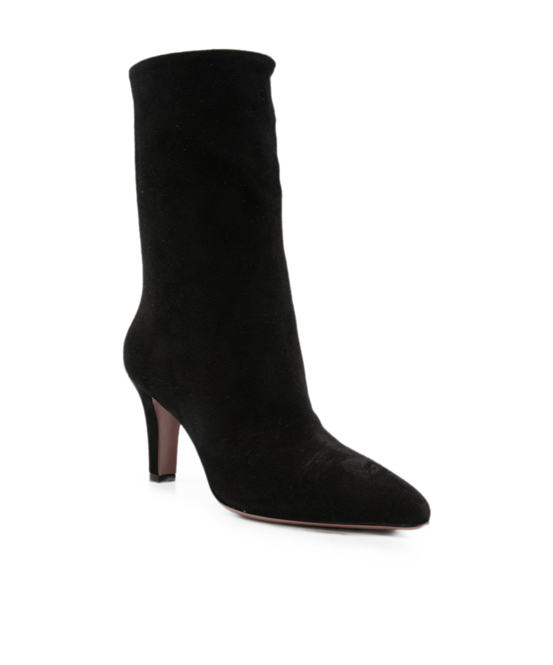 Paris Texas Mid-heel Ankle Boots In Black
