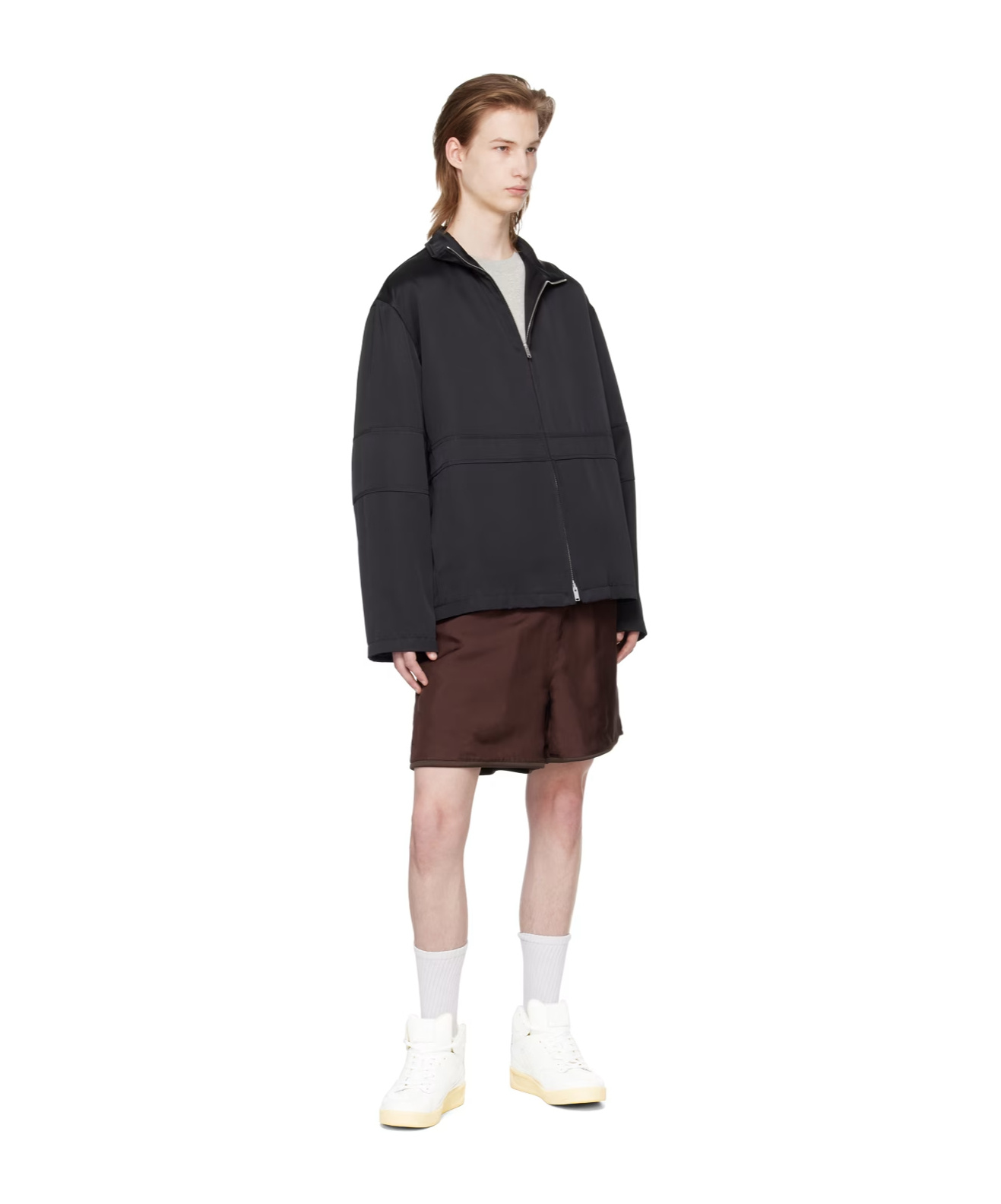 Jil Sander Black Zip Jacket In Black