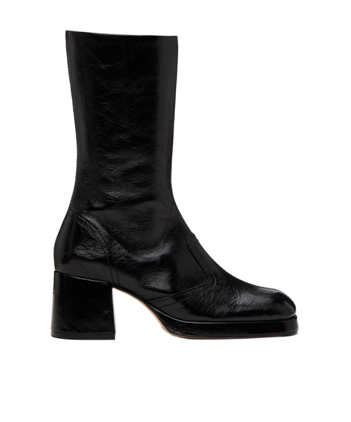 Miista High-heeled Short Boots In Black