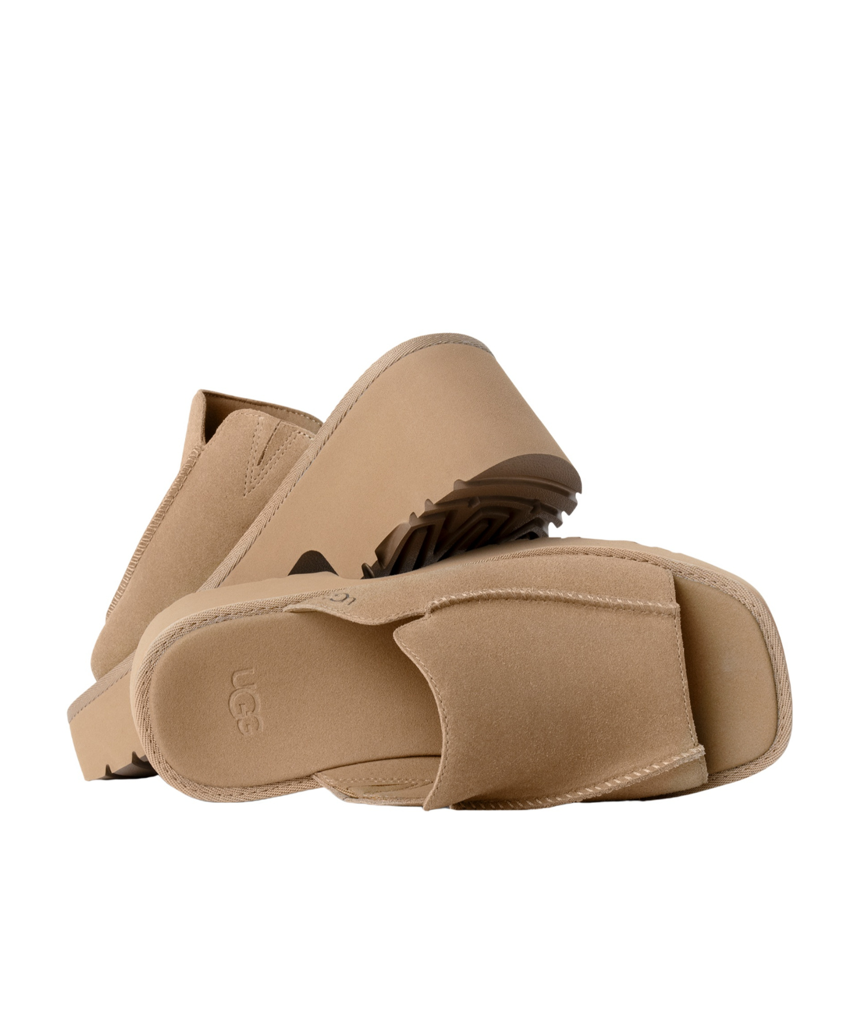 Ugg W New Heights Slide In Nude