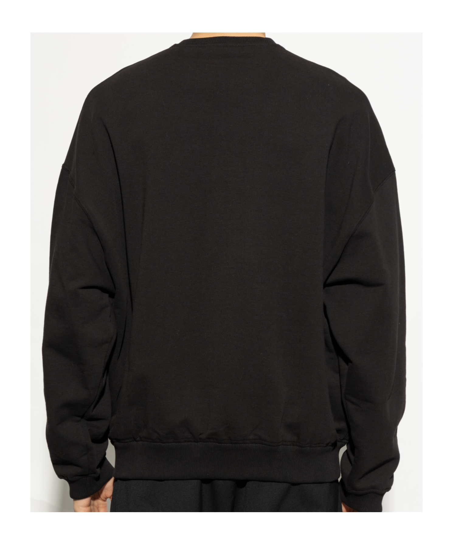 Dolce & Gabbana Logo Embossed Jersey Sweatshirt In Black