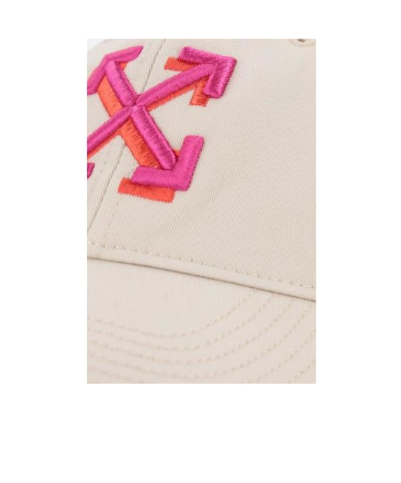 Off-white Arrows Cotton Baseball Cap In White